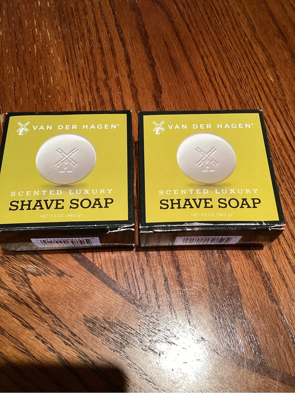 Van Der Hagen Men's Luxury Scented Shave Soap  3.0 OZ. - Set of 2 Made in USA